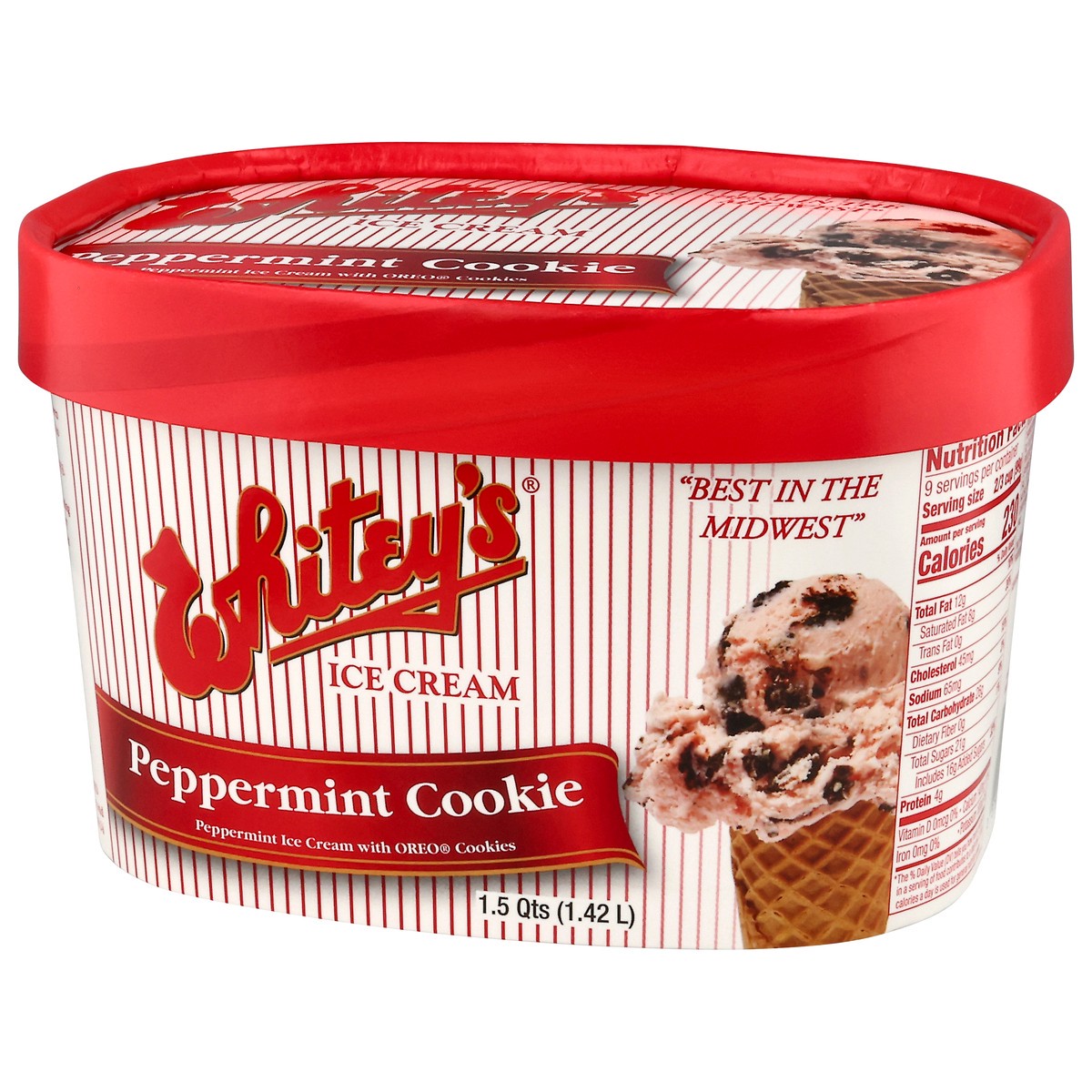 slide 8 of 14, Whitey's Peppermint Cookie Ice Cream 1.5 qt, 1.5 qt