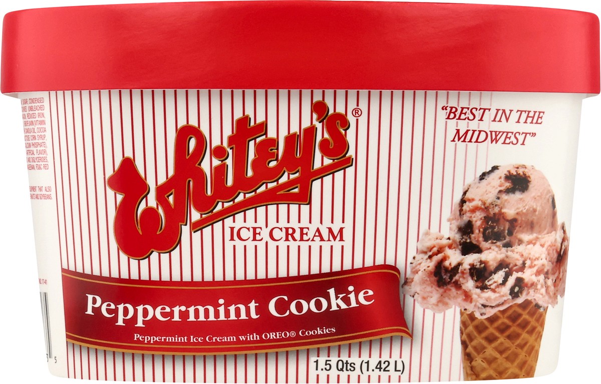 slide 13 of 14, Whitey's Peppermint Cookie Ice Cream 1.5 qt, 1.5 qt