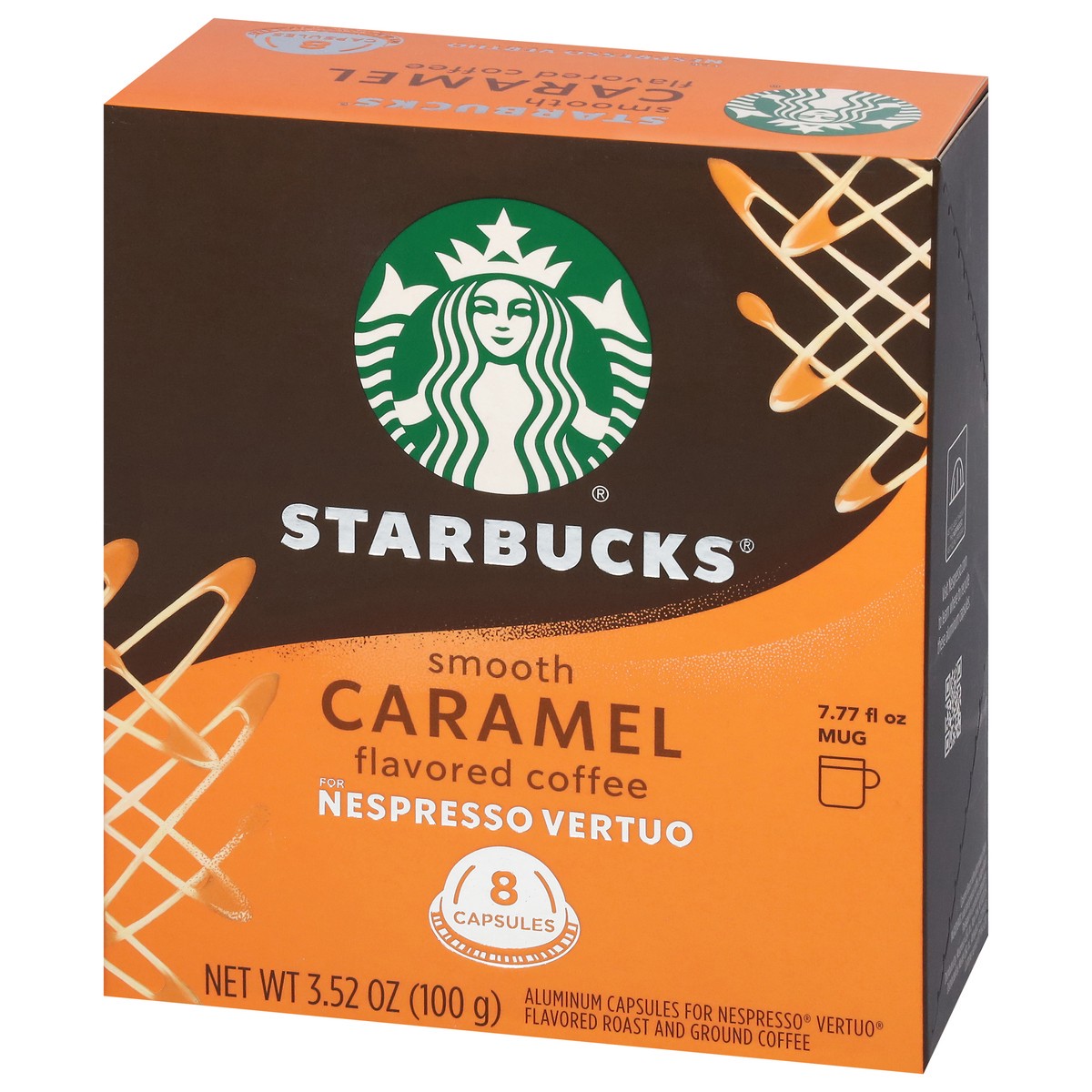 slide 2 of 12, Starbucks By Nespresso Vertuo Line Pods, Flavored Roast Coffee, Smooth Caramel, 100% Arabica, 8 Pods, 8 ct