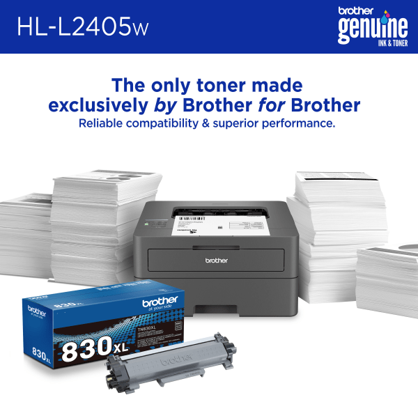 slide 2 of 8, Brother Hl-L2405W Compact Wireless Laser Monochrome Printer, 1 ct