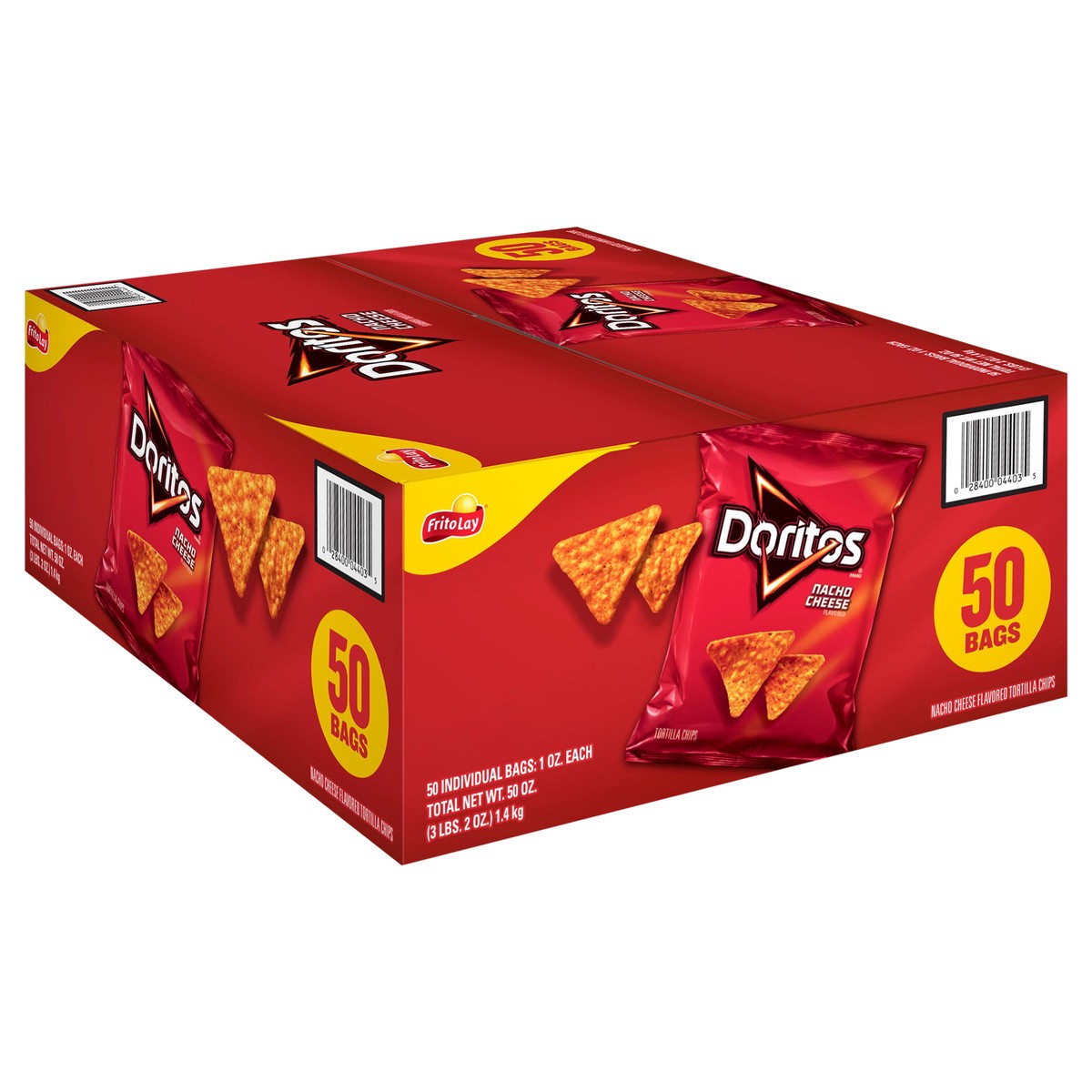 slide 10 of 11, Doritos Tortilla Chips, 50 ct