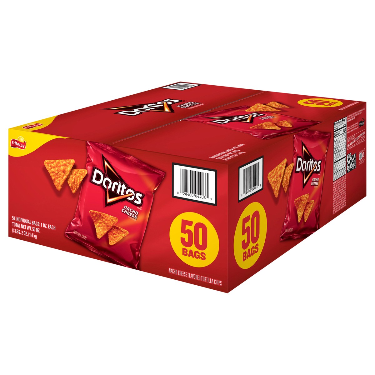 slide 3 of 11, Doritos Tortilla Chips, 50 ct