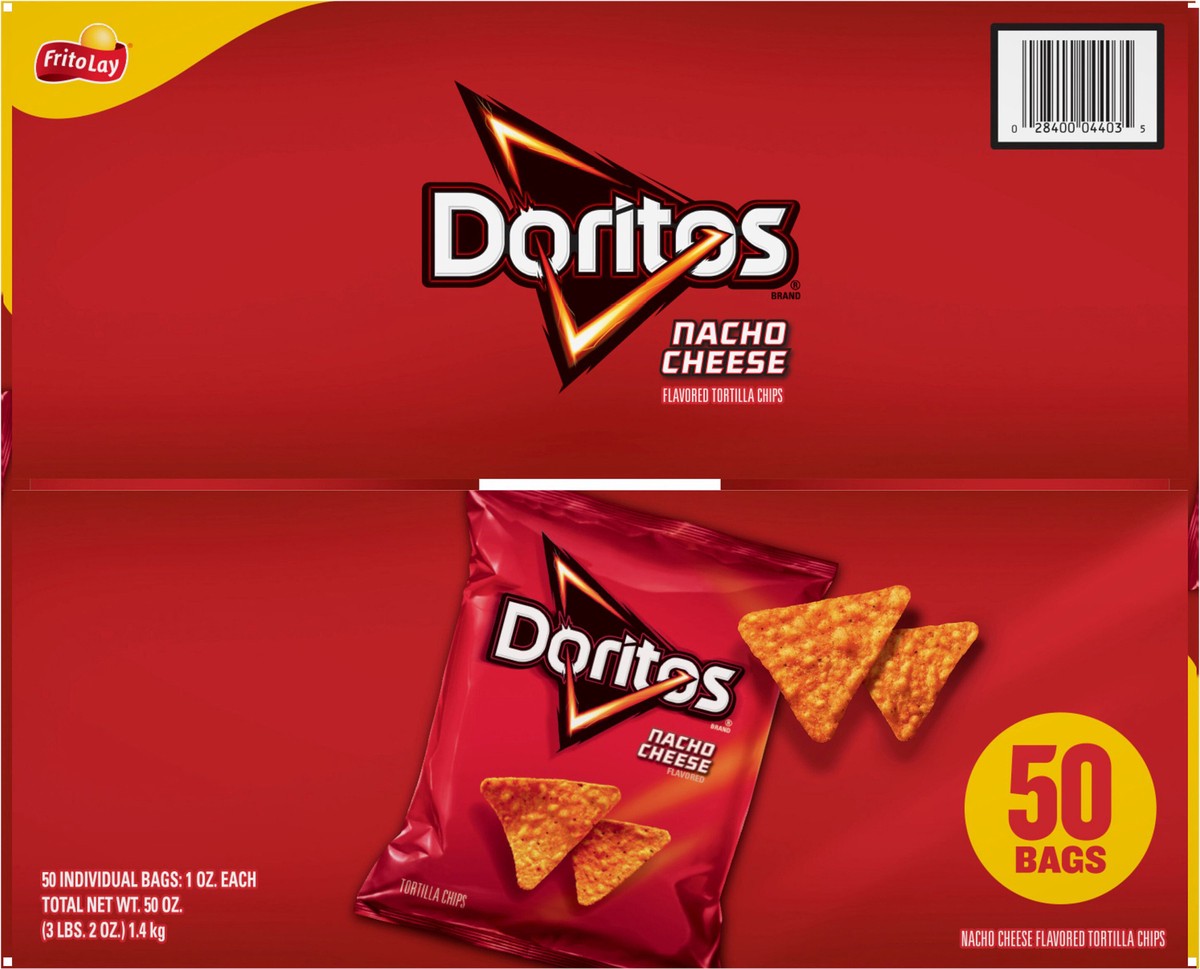 slide 6 of 11, Doritos Tortilla Chips, 50 ct