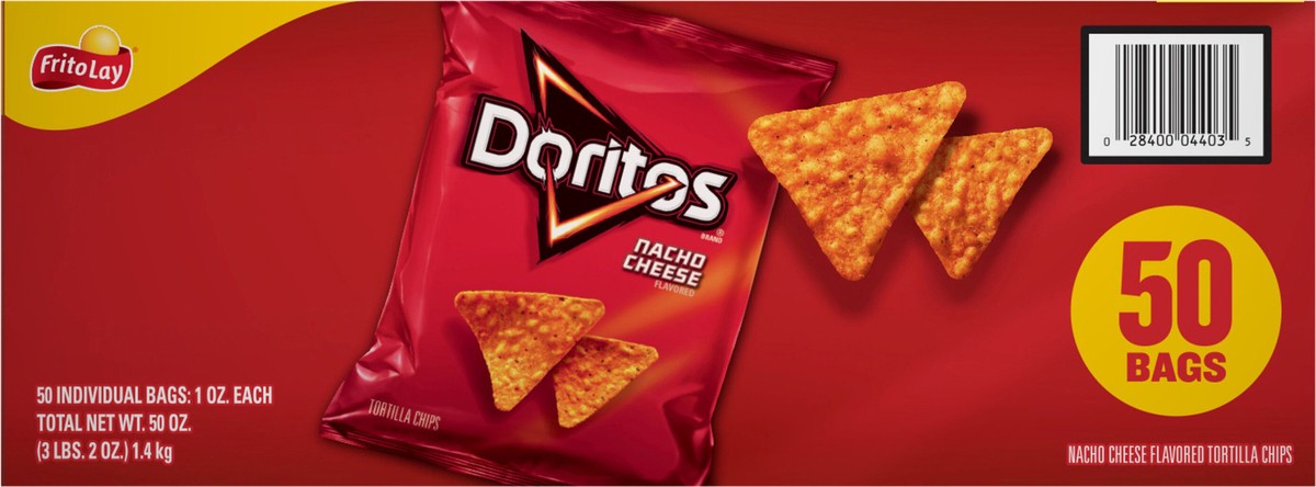 slide 5 of 11, Doritos Tortilla Chips, 50 ct