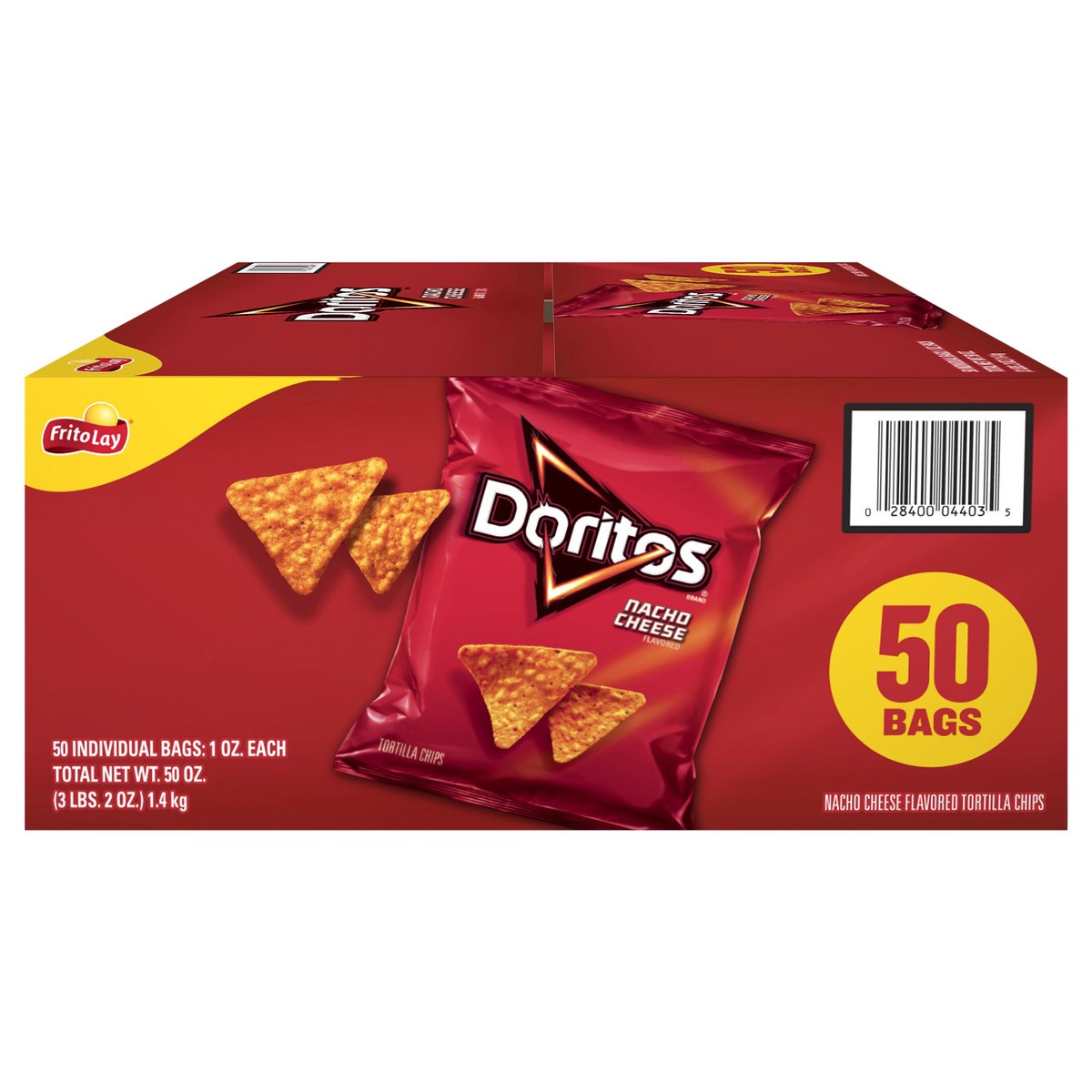 slide 7 of 11, Doritos Tortilla Chips, 50 ct