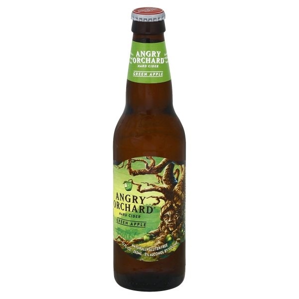 slide 1 of 1, Angry Orchard Green Apple Hard Cider, Spiked, 12 fl oz