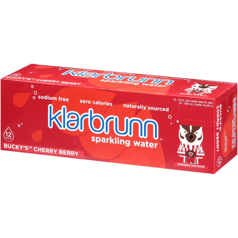 Klarbrunn Bucky's Cherry Berry 12 fl oz | Shipt