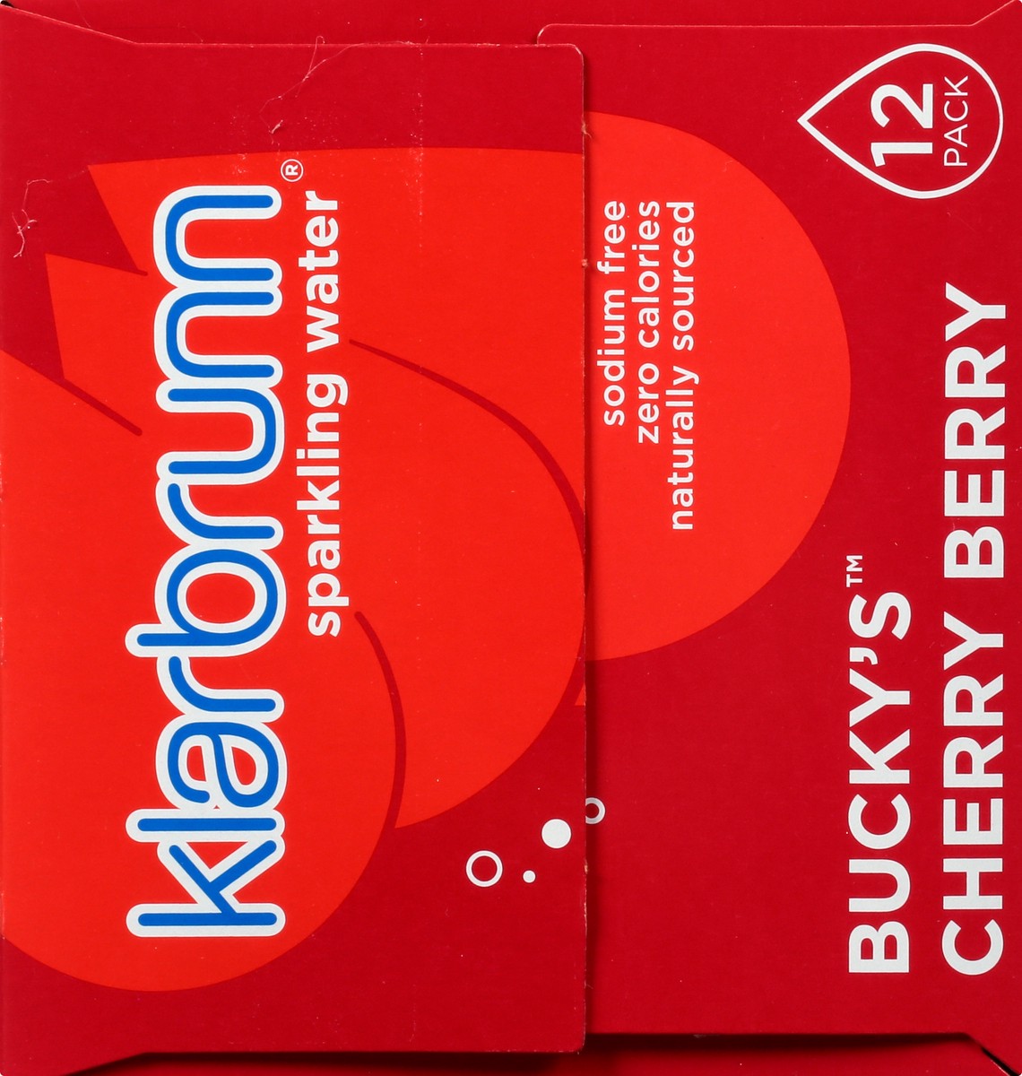 slide 9 of 9, Klarbrunn Bucky's 12 Pack Cherry Berry Sparkling Water 12 ea - 12 ct, 12 ct