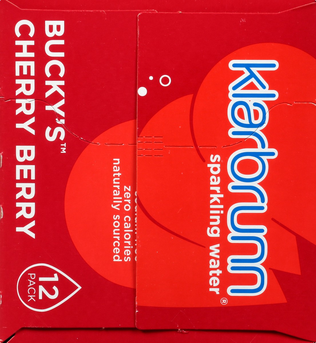 slide 5 of 9, Klarbrunn Bucky's 12 Pack Cherry Berry Sparkling Water 12 ea - 12 ct, 12 ct