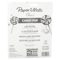 slide 3 of 29, Paper Mate 1979423 Flair Felt Tip Pens, Medium Point (0.7mm), Limited Edition Candy Pop Pack, 16 ct