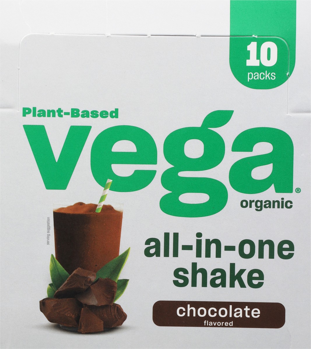 slide 5 of 12, Vega Organic Chocolate Flavored Drink Mix 10 - 1.5 oz Packs, 10 ct