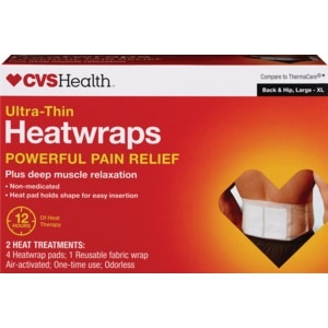 slide 1 of 1, CVS Health Heatwraps Back & Hip, Large/X-Large, 2 ct