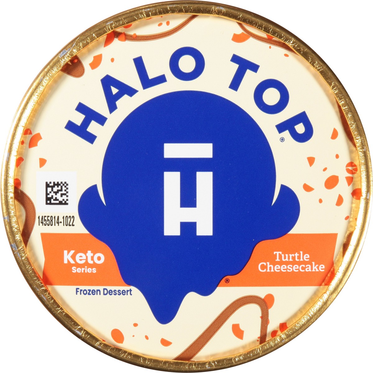 slide 8 of 9, Halo Top Keto Series Turtle Cheesecake Frozen Dessert 1 pt, 16 fl oz
