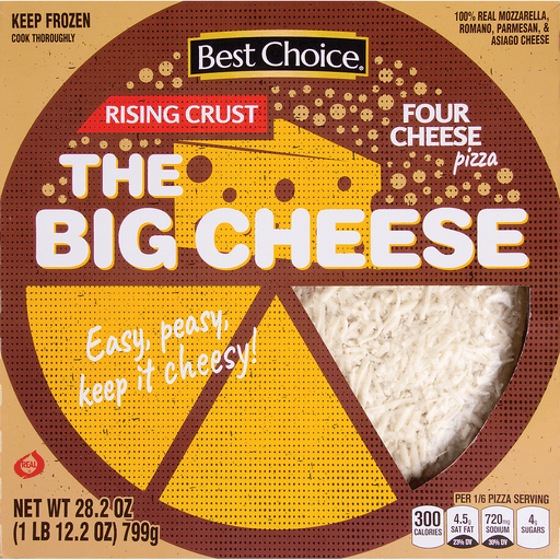 slide 1 of 1, Best Choice Four Cheese Self Rising Pizza, 28.2 oz