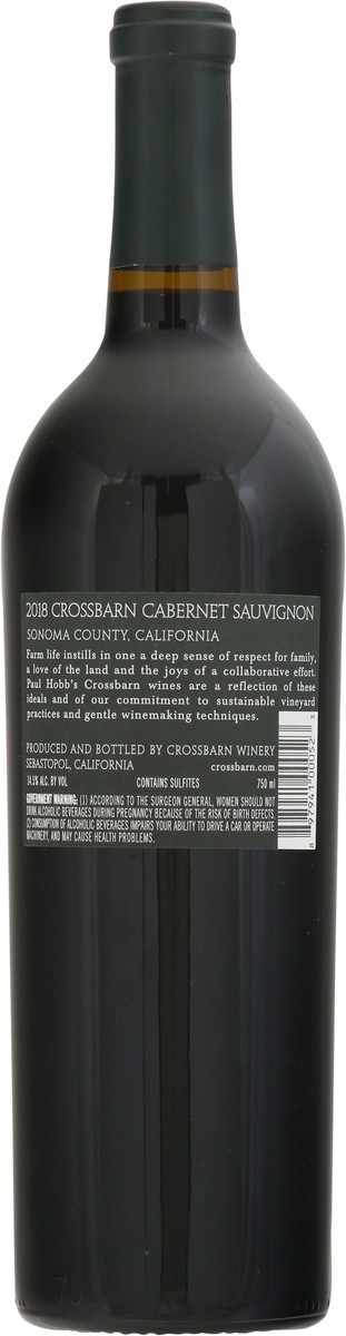 slide 8 of 9, Crossbarn Cabernet, 750 ml