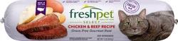 Freshpet Select Gourmet Pate Grain Free Chicken & Beef Recipe Cat Food 1 lb