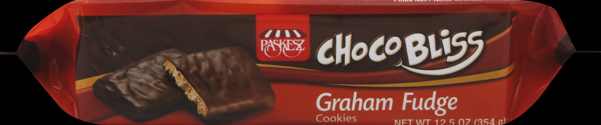 slide 4 of 5, Paskesz Graham Fudge Cookie Choco Bliss, 12.5 oz