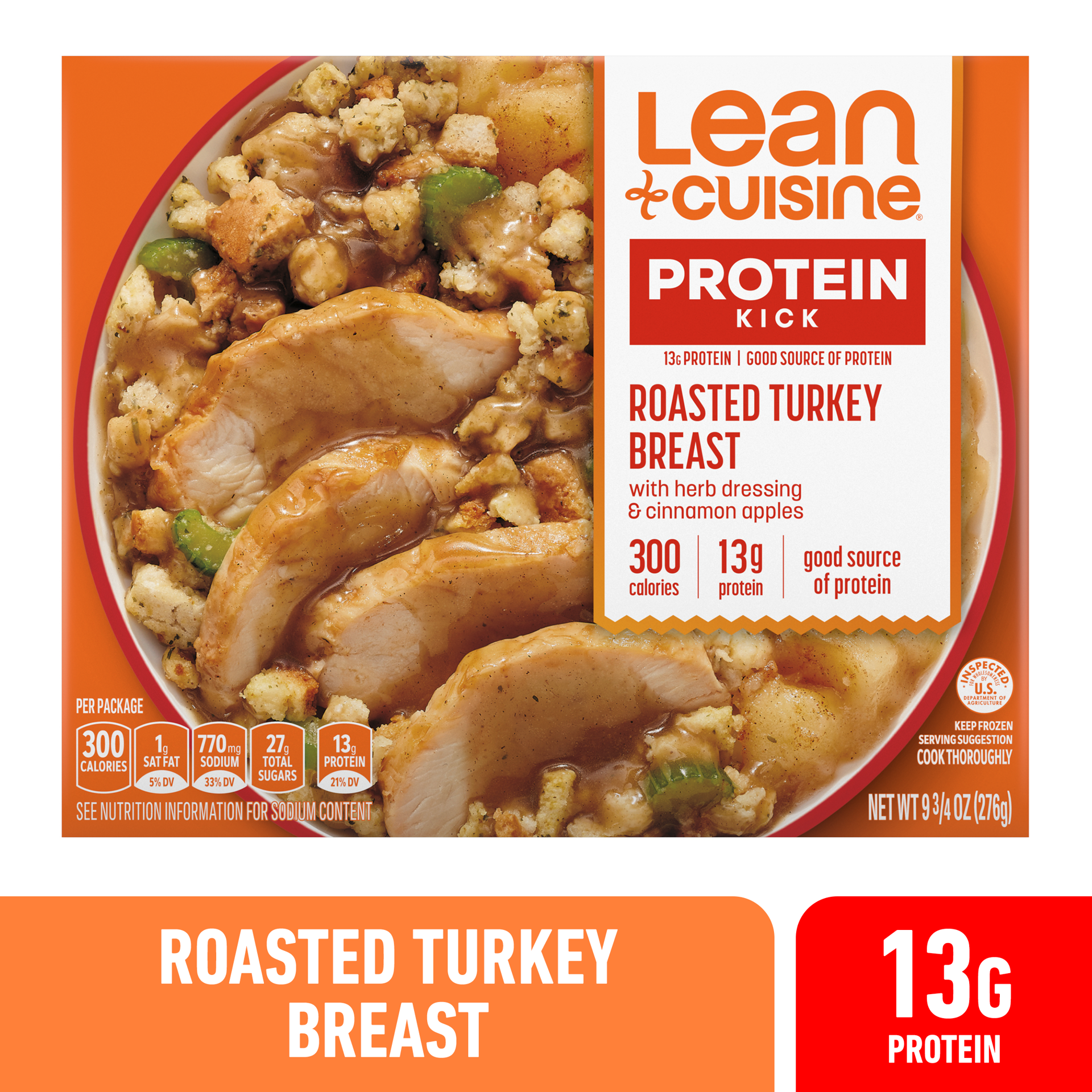 slide 1 of 14, Lean Cuisine Roasted Turkey Breast, 9.75 oz