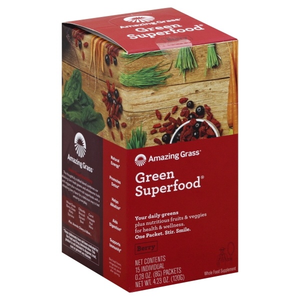 slide 1 of 1, Amazing Grass Green Superfood 15 ea, 15 ct