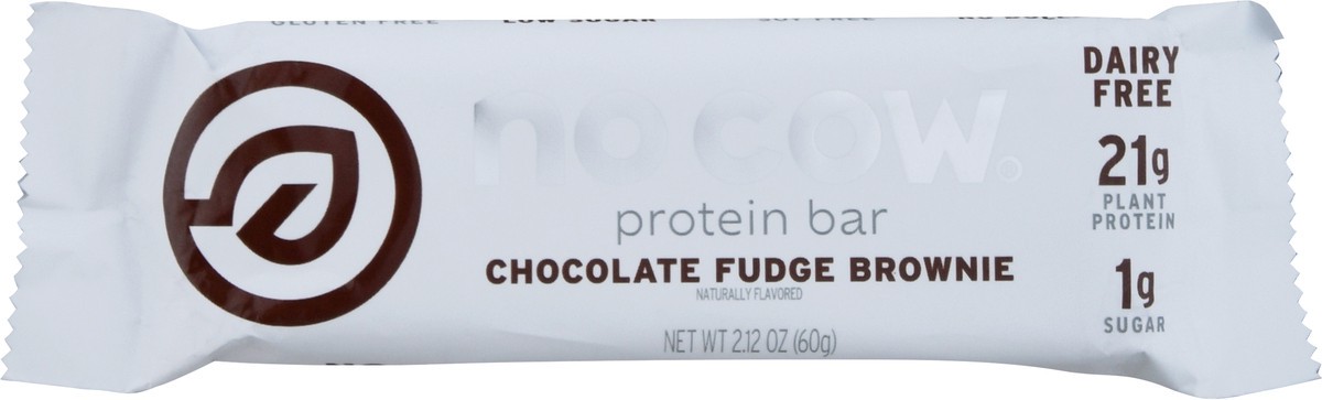 slide 7 of 14, No Cow Protein Bar Brownie Choc Fudge, 2.12 oz