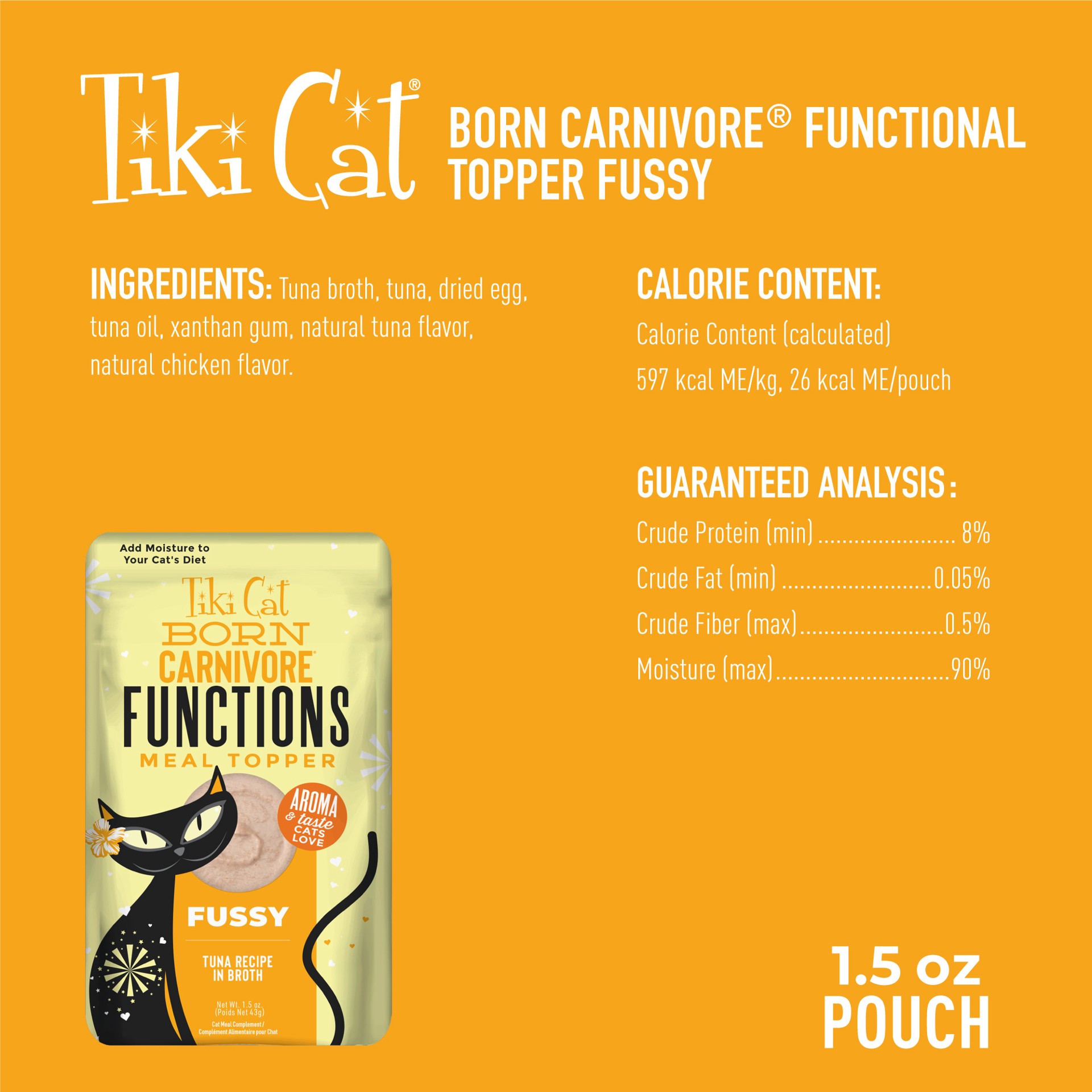 slide 3 of 9, Tiki Cat® Solutions™ Mousse Topper - Fussy, 1.5 Oz, 1.5 oz