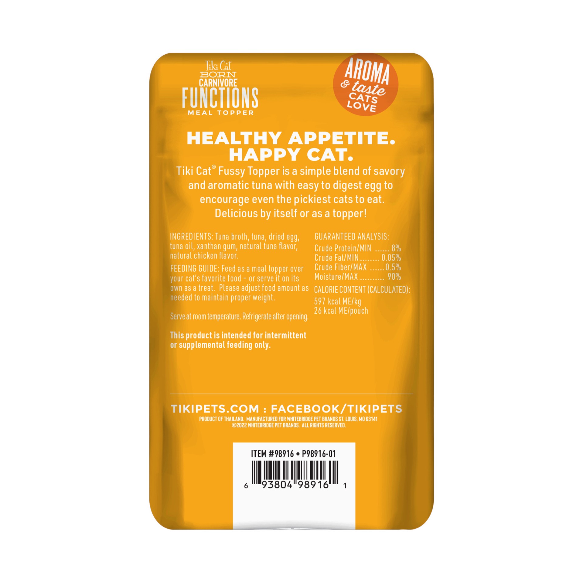 slide 6 of 9, Tiki Cat® Solutions™ Mousse Topper - Fussy, 1.5 Oz, 1.5 oz