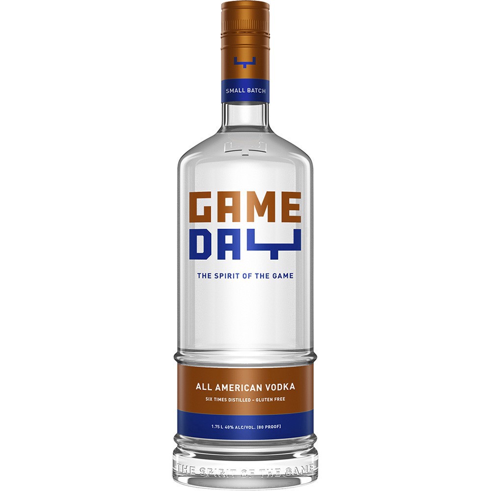 slide 1 of 1, Gameday Vodka Orange & Blue, 1.75 liter