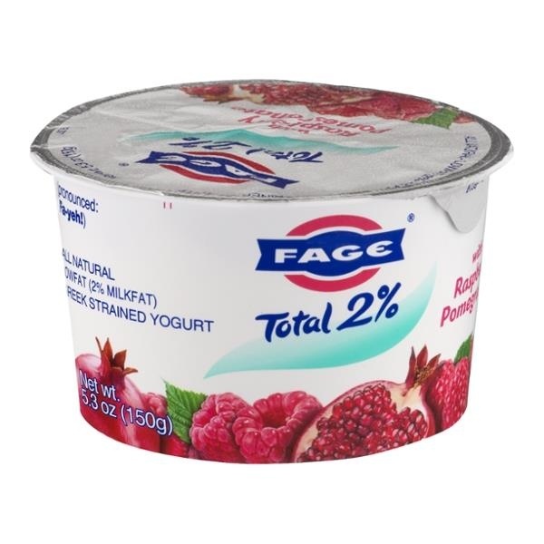 slide 1 of 1, Fage Low Fat Greek Yogurt With Raspberry Pomegranate, 5.3 oz
