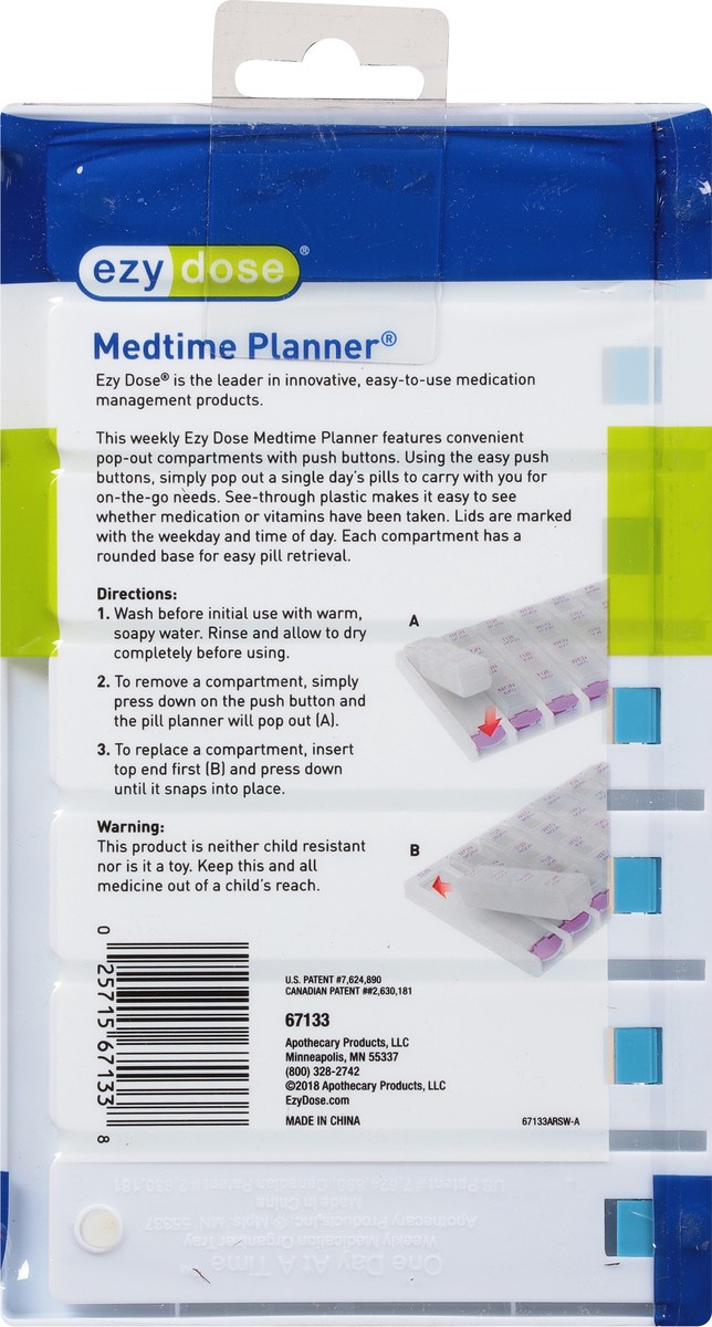 slide 7 of 11, EZY Dose Medtime Pill Planner 1 ea, 1 ct