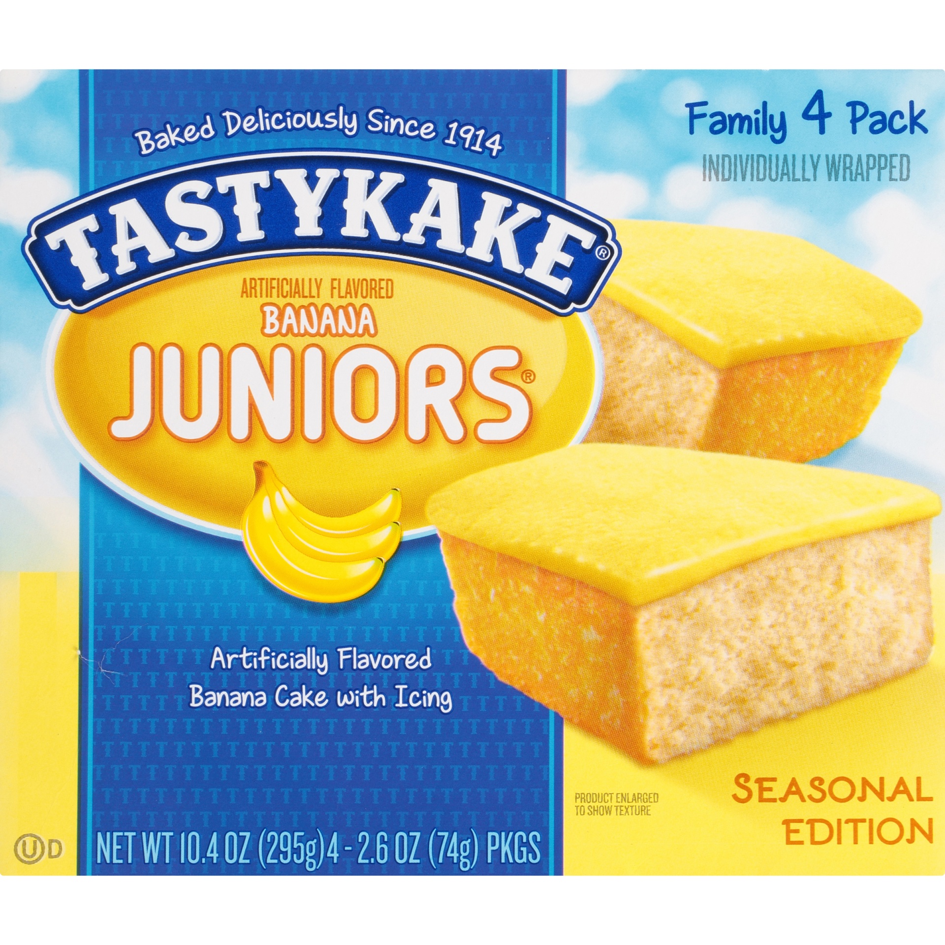 slide 6 of 8, Tastykake Family Pack Banana Junior, 10.6 oz