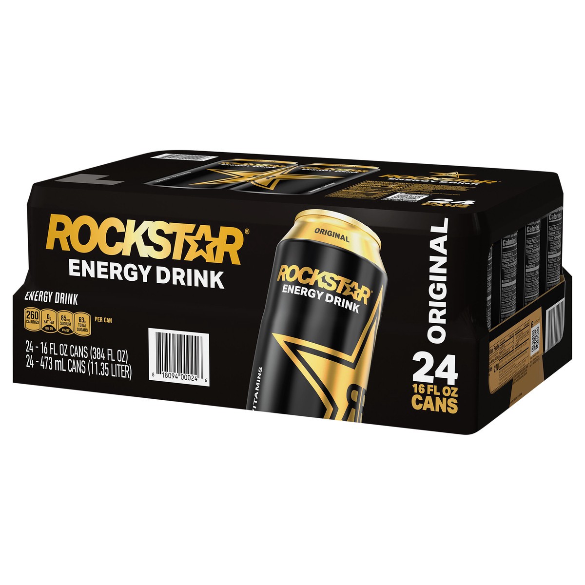 slide 2 of 9, Rockstar Energy Drink, Original, 24 ct