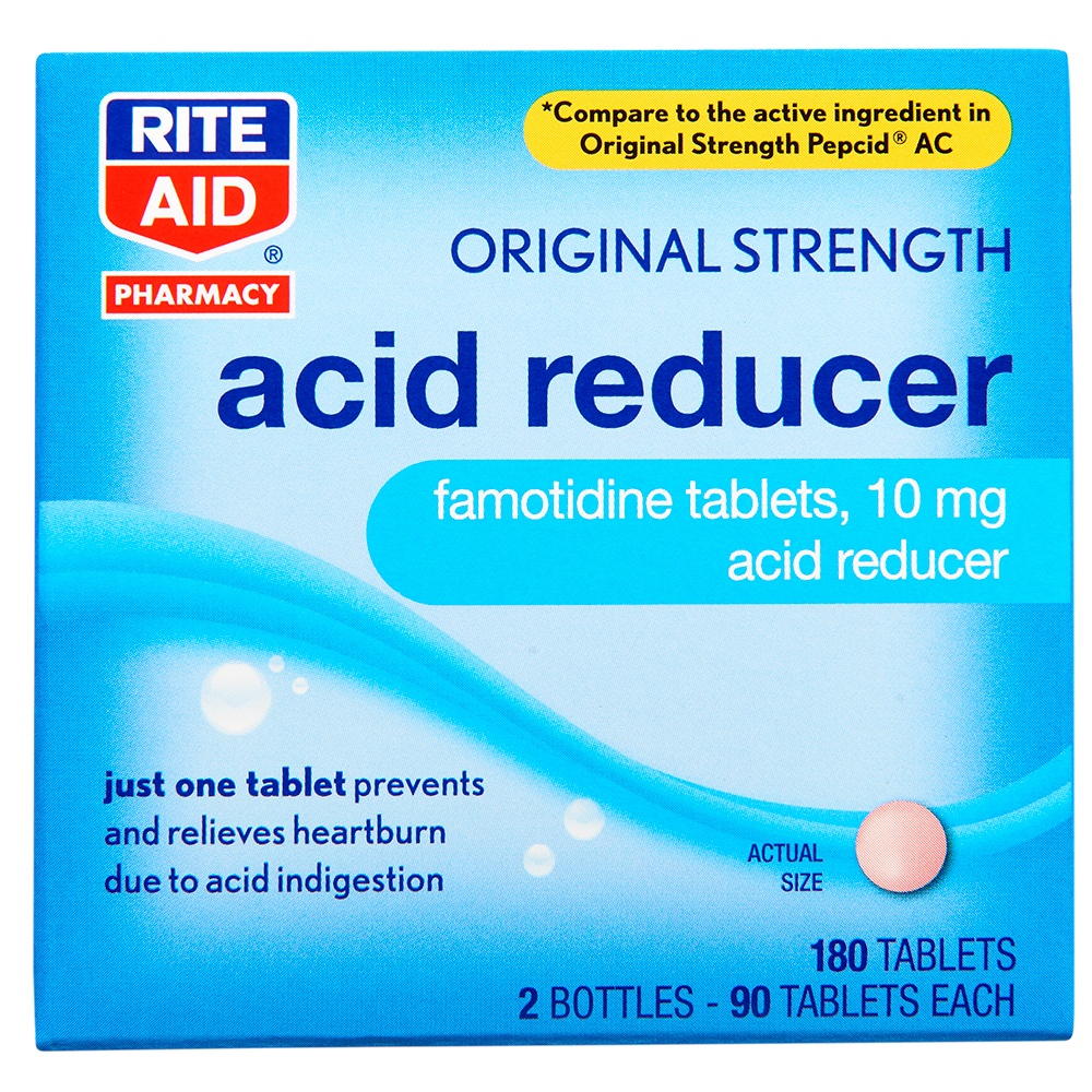 slide 1 of 5, Rite Aid Ra Acid Red Fam, 180 ct