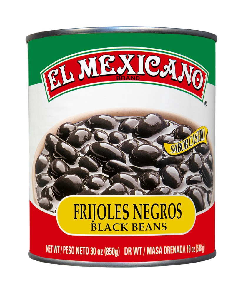 slide 2 of 3, El Mexicano Em Whole Black Beans, 29 oz