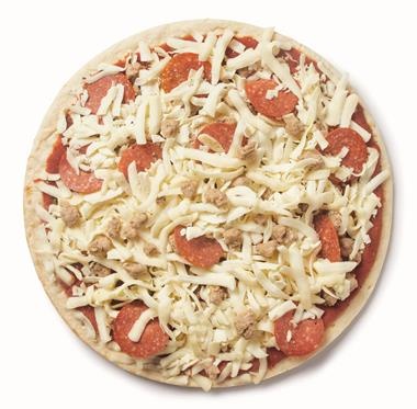 slide 1 of 1, Hy-Vee Tonucci Pepperoni & Sausage Pizza, 27 oz