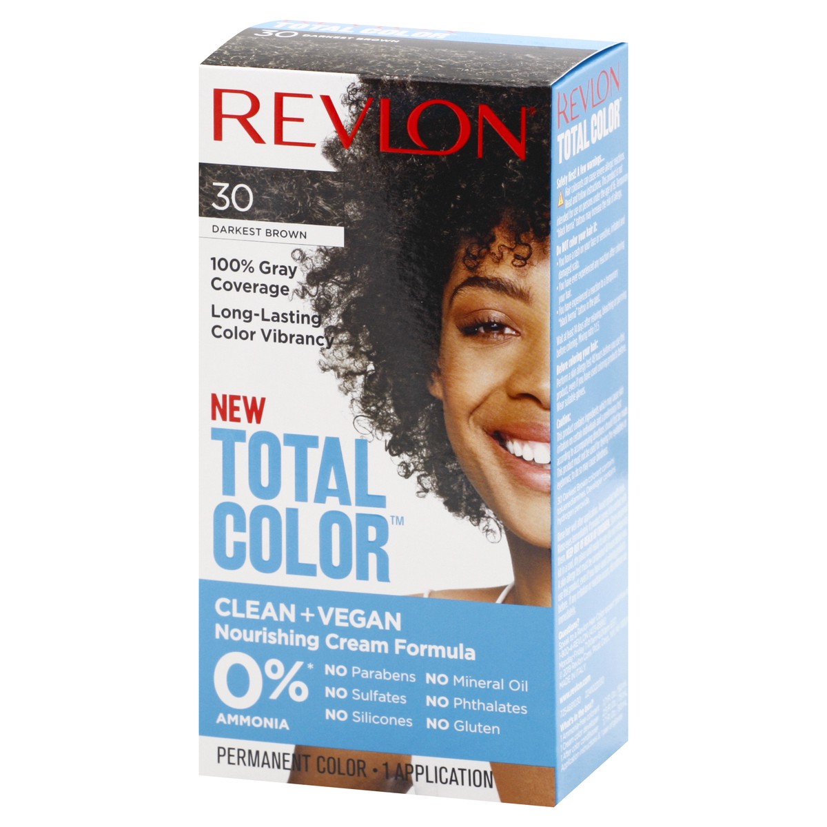 slide 3 of 9, Revlon Total Color Permanent Darkest Brown 30 Hair Color 1 ea, 1 ct