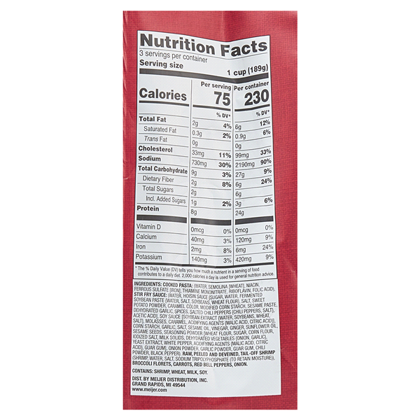 slide 12 of 25, Meijer Shrimp Stir Fry Skillet Meal, 20 oz