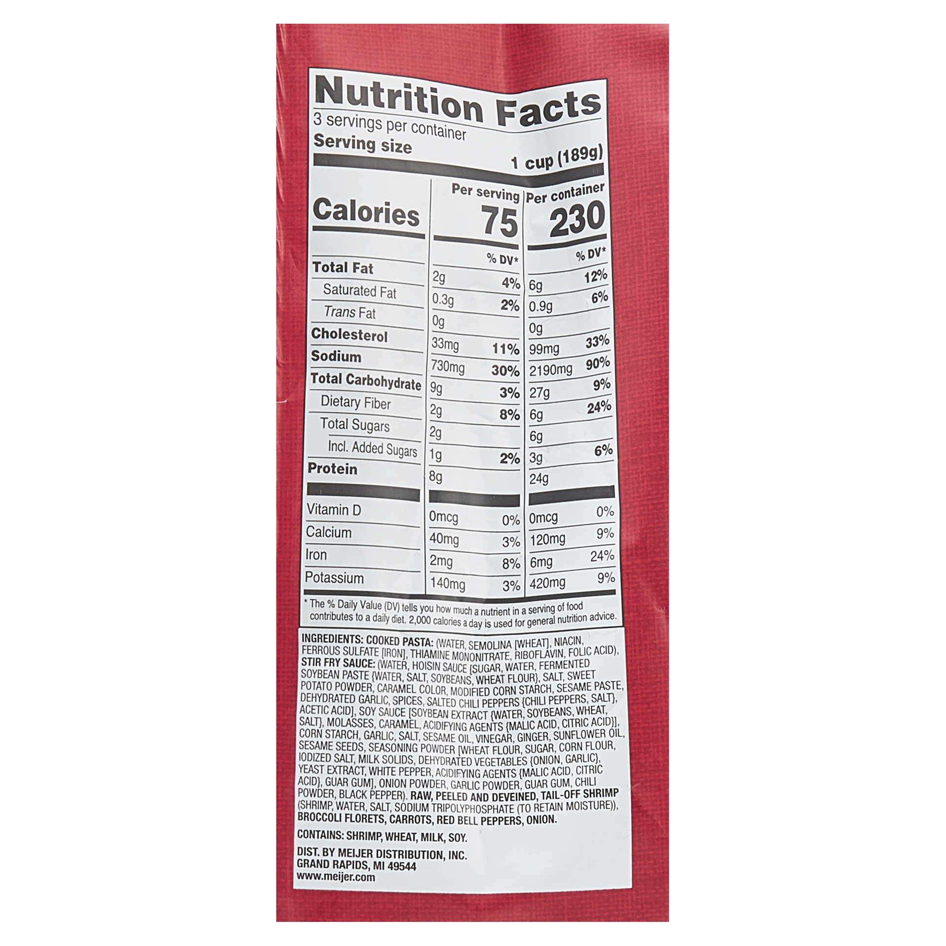 slide 13 of 25, Meijer Shrimp Stir Fry Skillet Meal, 20 oz