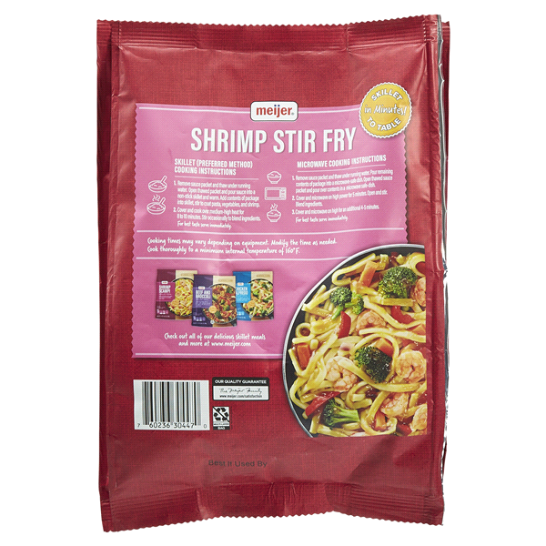 slide 20 of 25, Meijer Shrimp Stir Fry Skillet Meal, 20 oz