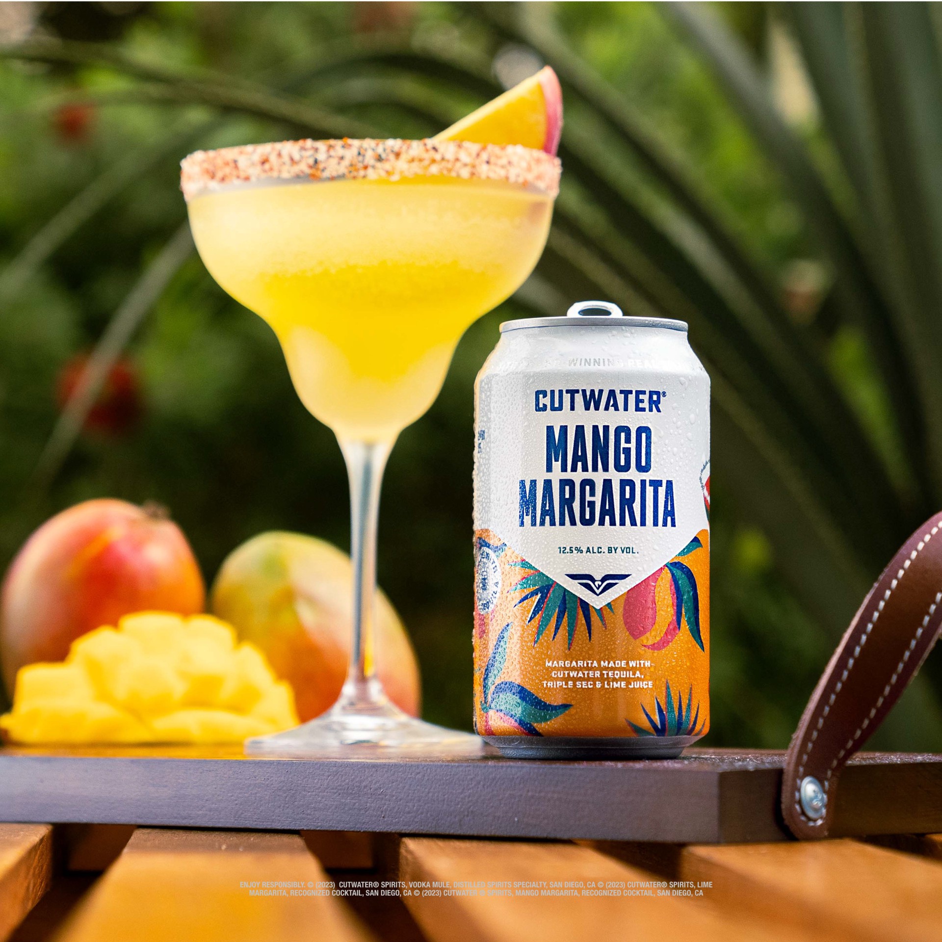 slide 7 of 7, Cutwater Spirits Tequila Mango Margarita 200 ml Can, 200 ml
