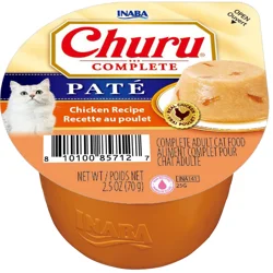 Inaba Churu Complete Pate Cup Chicken Recipe Wet Cat Food, 2.5 oz