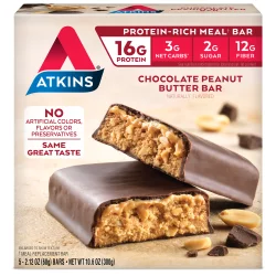 Atkins Chocolate Peanut Butter Meal Bars