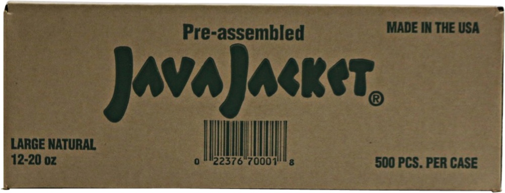 slide 1 of 1, Java Jacket Cup Sleeve Natural Assembled, 500 ct