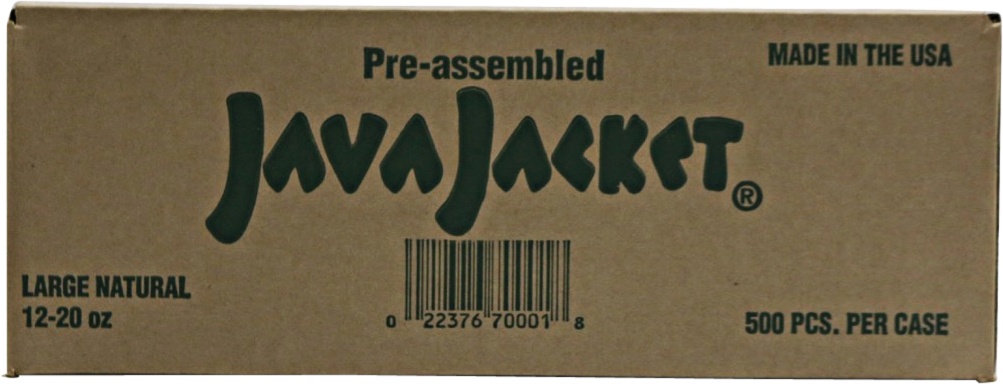 slide 1 of 1, Java Jacket Cup Sleeve Natural Assembled - 500 ct, 500 ct