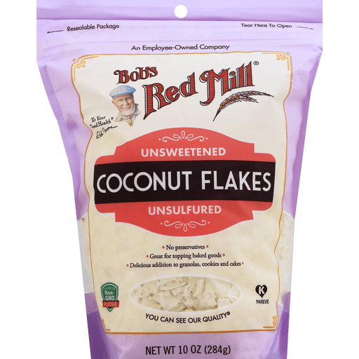 slide 2 of 2, Bob's Red Mill Unsweetened Coconut Flakes, 10 oz