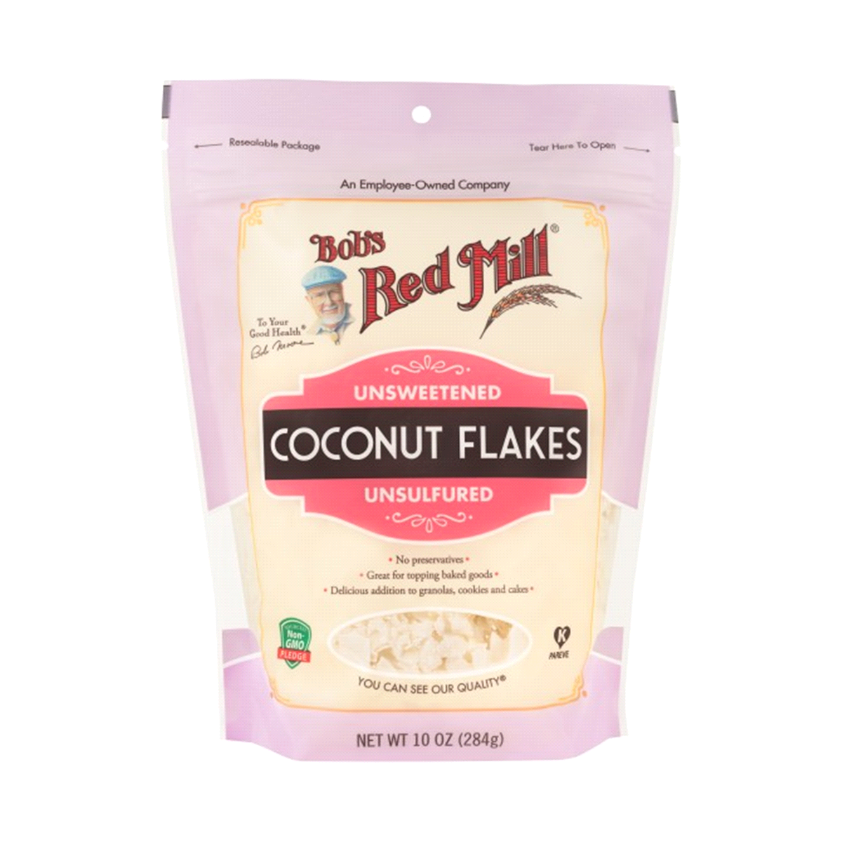slide 1 of 2, Bob's Red Mill Unsweetened Coconut Flakes, 10 oz