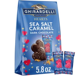Ghirardelli Sea Salt Caramel Dark Chocolate Hearts, 5.8oz