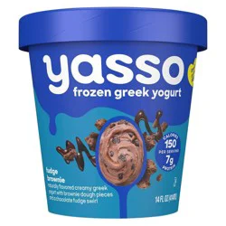 Yasso Frozen Greek Yogurt Fudge Brownie 14 fl oz