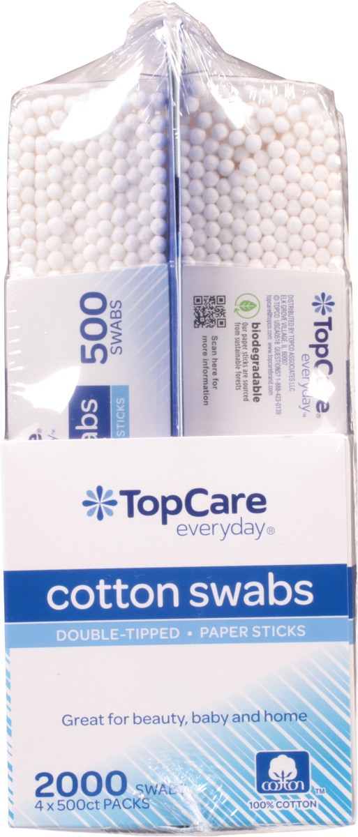 slide 3 of 9, TopCare Everyday Cotton Swabs 4 ea, 4 ct
