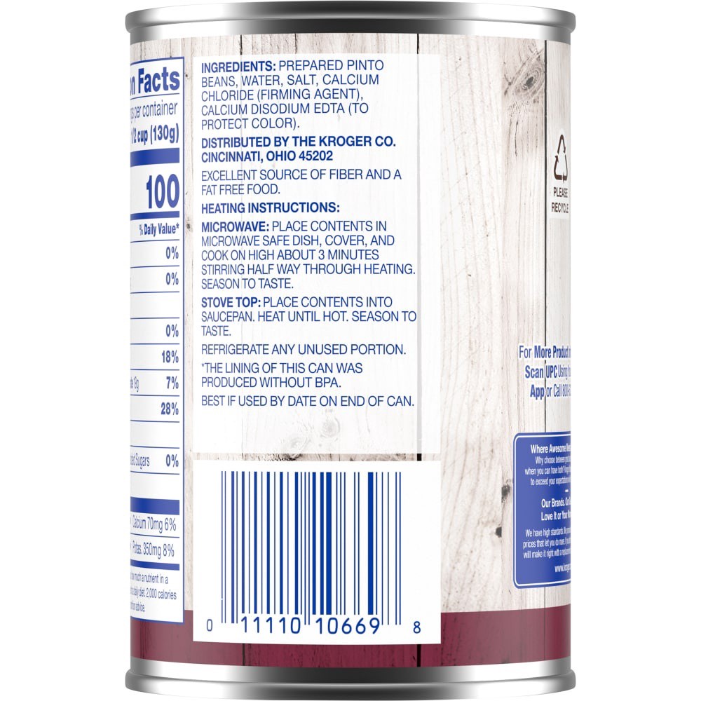 slide 2 of 3, Kroger Pinto Beans, 15.5 oz