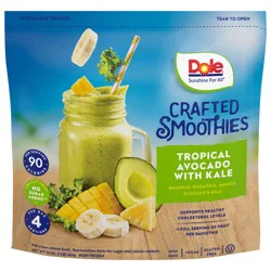 Dole Smoothies, Crafted, Tropical Avocado with Kale